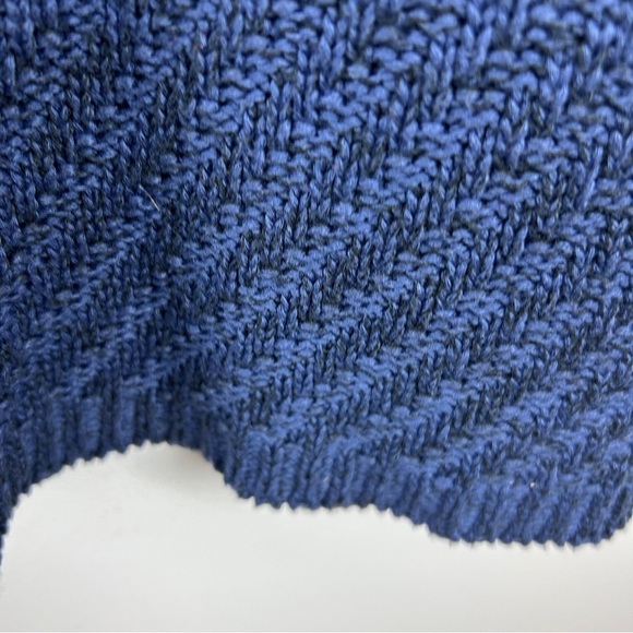 89th & Madison Navy Blue Knit Open Front Longline Sweater Vest XL - Picture 7 of 12